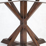 iron pedestal table base