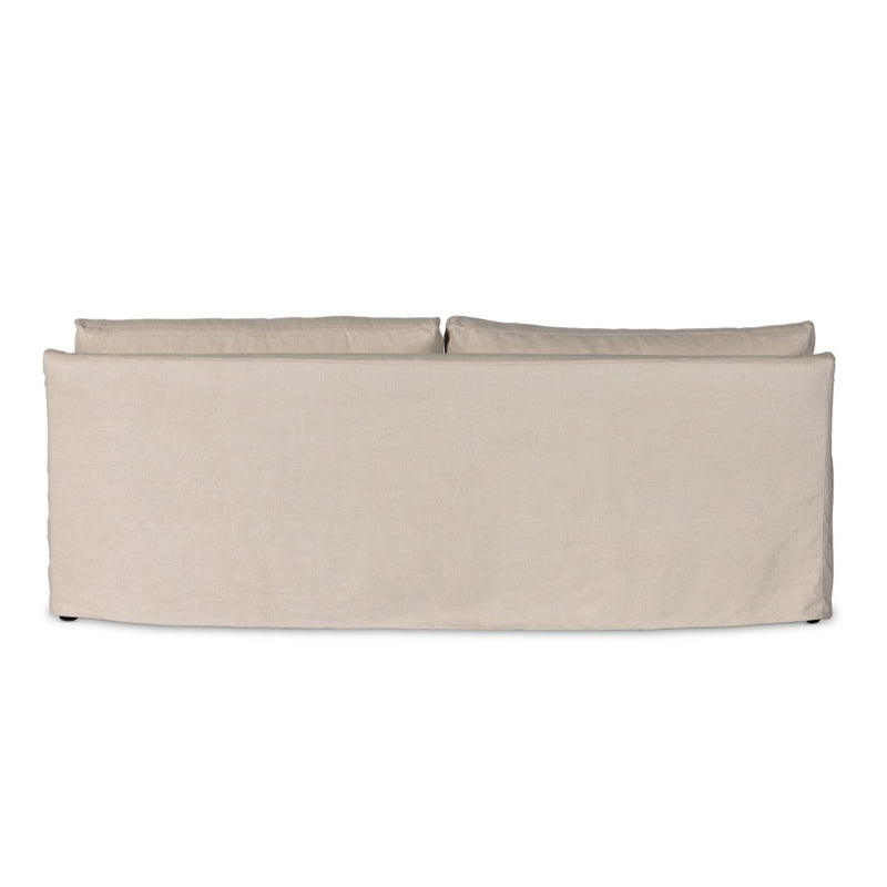 Four Hands Monette Slipcover Sofa Brussels Natural Back View