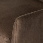 Four Hands Monette Slipcover Swivel Chair Brussels Coffee Linen Armrest
