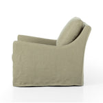 Monette Slipcover Swivel Chair Khaki Side View 238679-002
