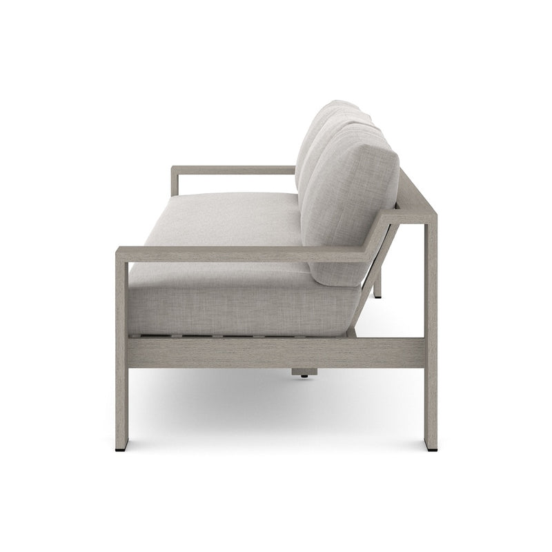 Monterey Outdoor Sofa Weathered Grey - Stone Grey side view