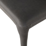 Graphite Top Grain Leather Dining Chair