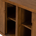 Four Hands Moro Sideboard Hazel Oak Interior Cabinet Detail