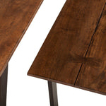 Mozambique Modern Dining Bench close up view of wood