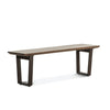 Mozambique Modern Dining Bench angled view
