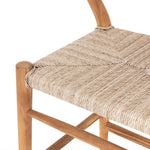 Four Hands Muestra Teak Counter Stool Natural Weaved Seating