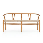 Four Hands Muestra Dining Bench Natural Teak Front View