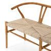 Four Hands Muestra Dining Bench Natural Teak Woven Seating