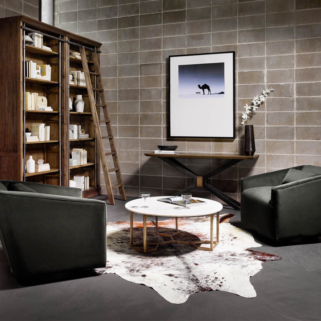 Naomi Marble Coffee Table Four Hands Artesanos Design Collection