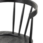 Naples Dining Chair Black Oak Curved Backrest 224596-003
