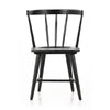 224596-003 Naples Dining Chair Black Oak Front View