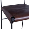 Chocolate Leather Counter Stool