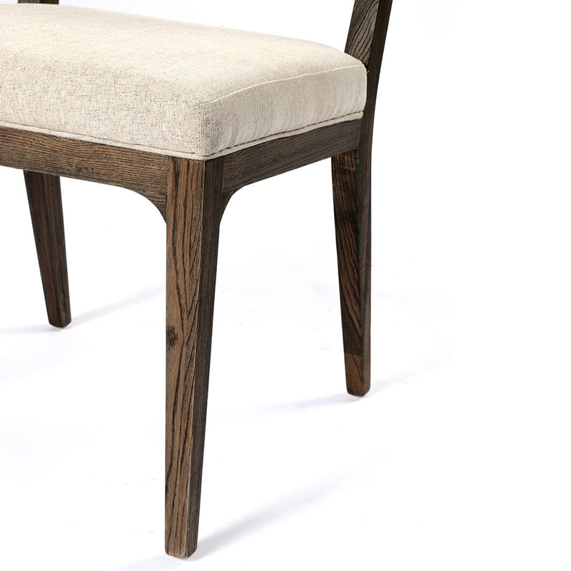 Seat Detail Norton Modern Dining Chair - Fulci Stone