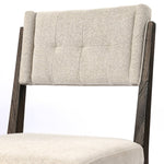 Backrest Detail Norton Modern Dining Chair - Fulci Stone