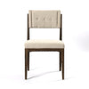 Front View Norton Modern Dining Chair - Fulci Stone