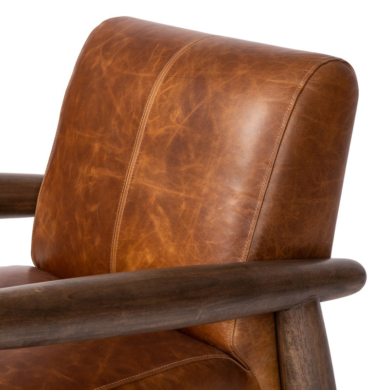Oaklynn Chair Raleigh Chestnut Parawood Armrest 227736-005
