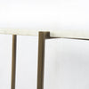 Top Detail Olivia Nightstand Brass and Marble IMAR-150