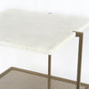 Marble Detail Olivia Nightstand Brass and Marble IMAR-150