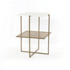Olivia Nightstand Brass and Marble IMAR-150