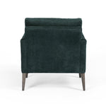 Olson Velvet Chair - Emerald Worn Velvet Back View
