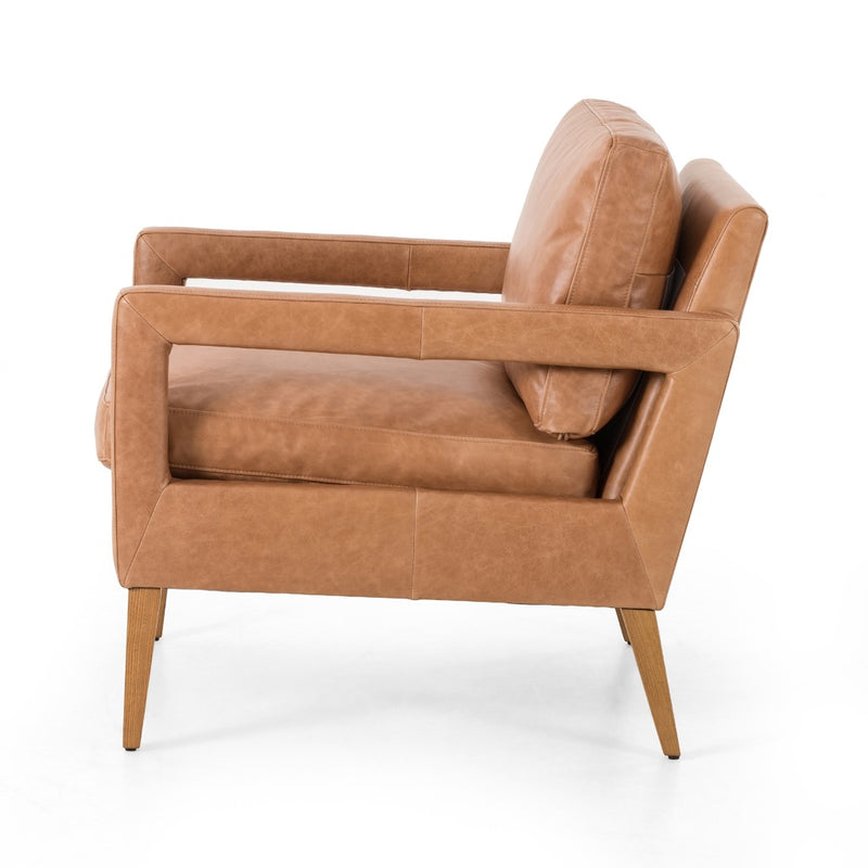 Four Hands Olson Chair Sonoma Butterscotch Side View