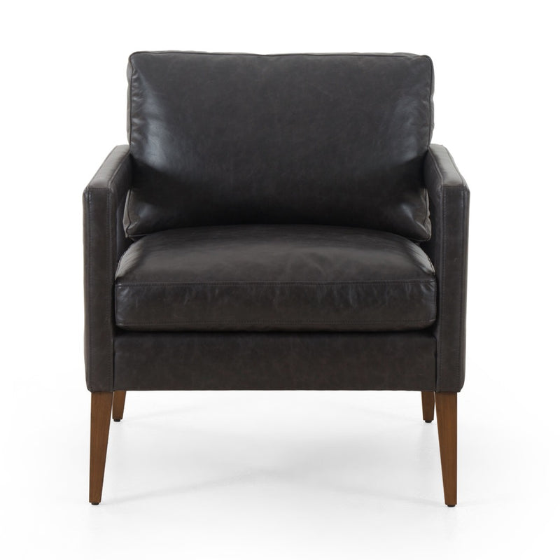 Four Hands Olson Chair Sonoma Black Front View