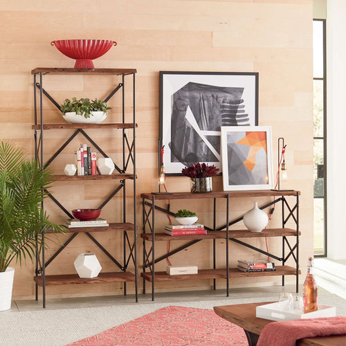 Organic Forge Rustic Bookshelf Home Trends and Design