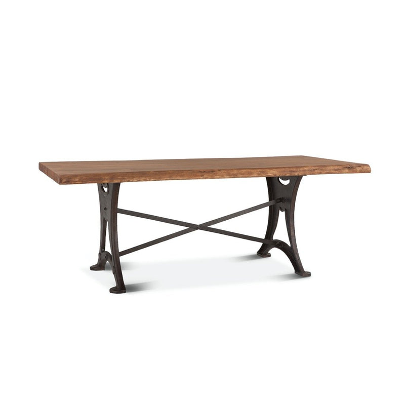 Organic Forge Live Edge Dining Table angled view