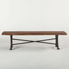 Organic Forge Dining Bench front view