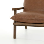 Brown Leather Accent Chair Four Hands