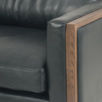 Otis Sofa Harrison Black Top Grain Leather Seating 106120-003
