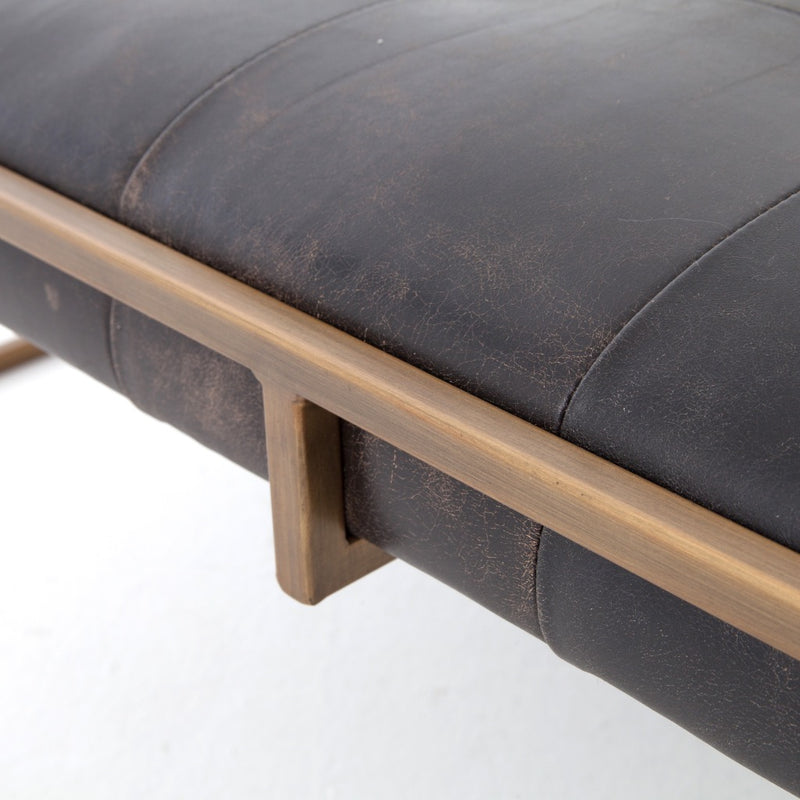 Oxford Square Coffee Table - Brass Frame