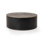 Perry Coffee Table - Ebony Brass Ring Detail