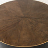 Perry Coffee Table - Ebony Bright Brass Ring Detail