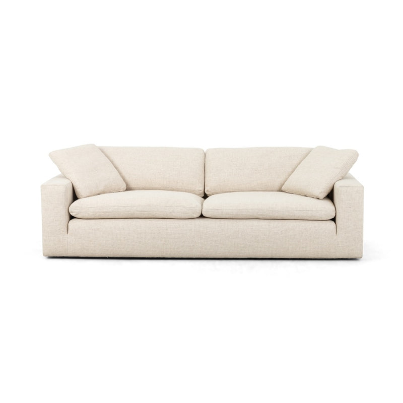 Four Hands Plume Sofa Thames Cream Front View