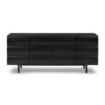 Four Hands Pompey Media Console Black Ash Front Facing View