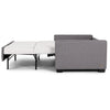 Open Side view of Porter Comfort Sleeper Silver Sofa by American Leather