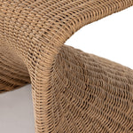 Portia Outdoor Dining Chair close up wicker curves