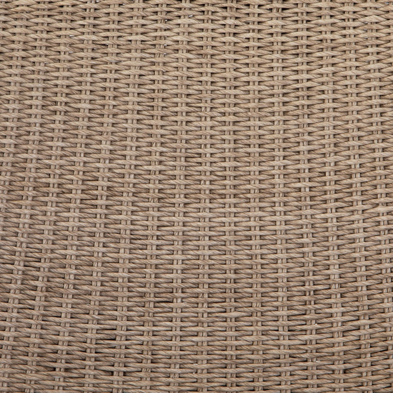 Portia Outdoor Occasional Chair close view of all-weathered wicker