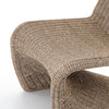 Portia Outdoor Occasional Chair close up wicker curved view