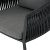 Porto Outdoor Dining Chair Charcoal Cushion Seating