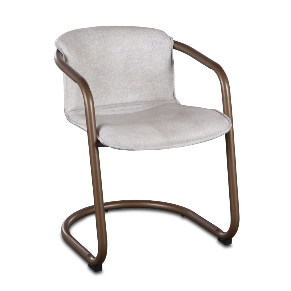 Portofino Leather Dining Chair - Home Trends Design angled view