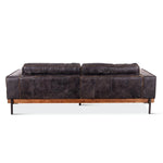 Portofino Leather Sofa Antique Ebony HTD back view