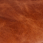 Modern Three Seat Sofa - Distressed Antique Ebony Leather