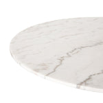 Powell White Marble Dining Table Four Hands