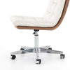 Quinn Desk Chair - Chaps Saddle Stainless Steel Base