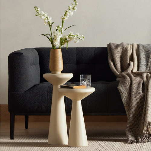 Ravine Concrete Accent Tables Staged Image