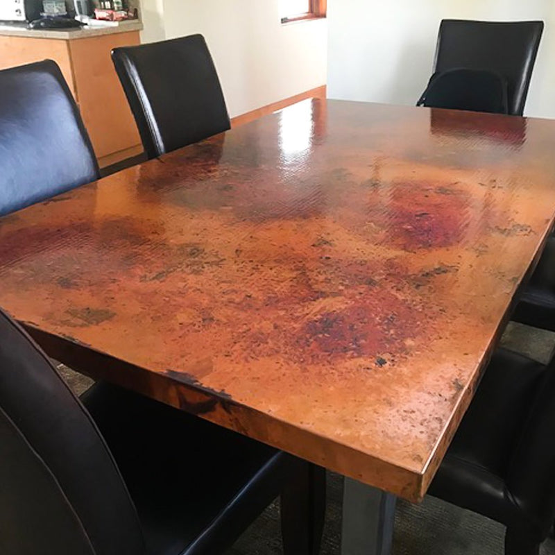 Copper Dining Table Rectangle