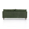 Reese Green Leather Sofa - Eden Sage Back View