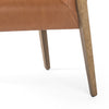 Reuben Dining Chair - Sierra Butterscotch right close up view of seat edge and legs